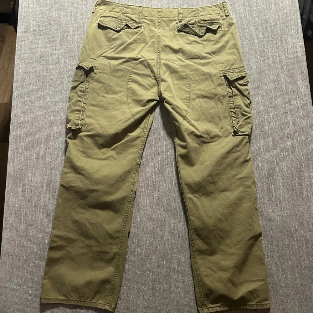 Levi's Cargo Pants Mens 38x32 Olive Green Straight Leg Utility Cotton